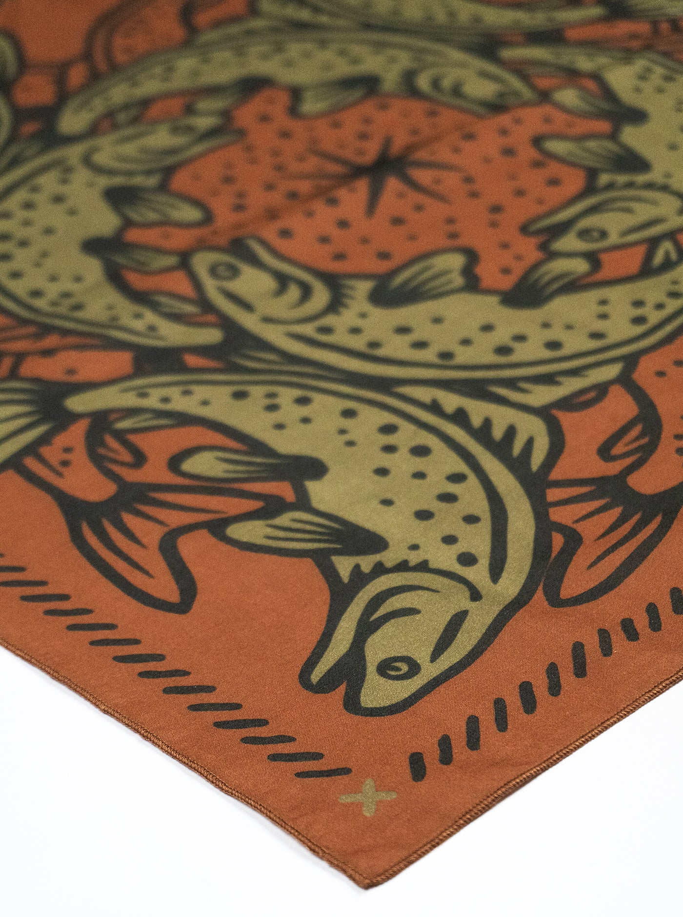 Bandana - Loyal To The Waters - Brick/Olive - Image 3