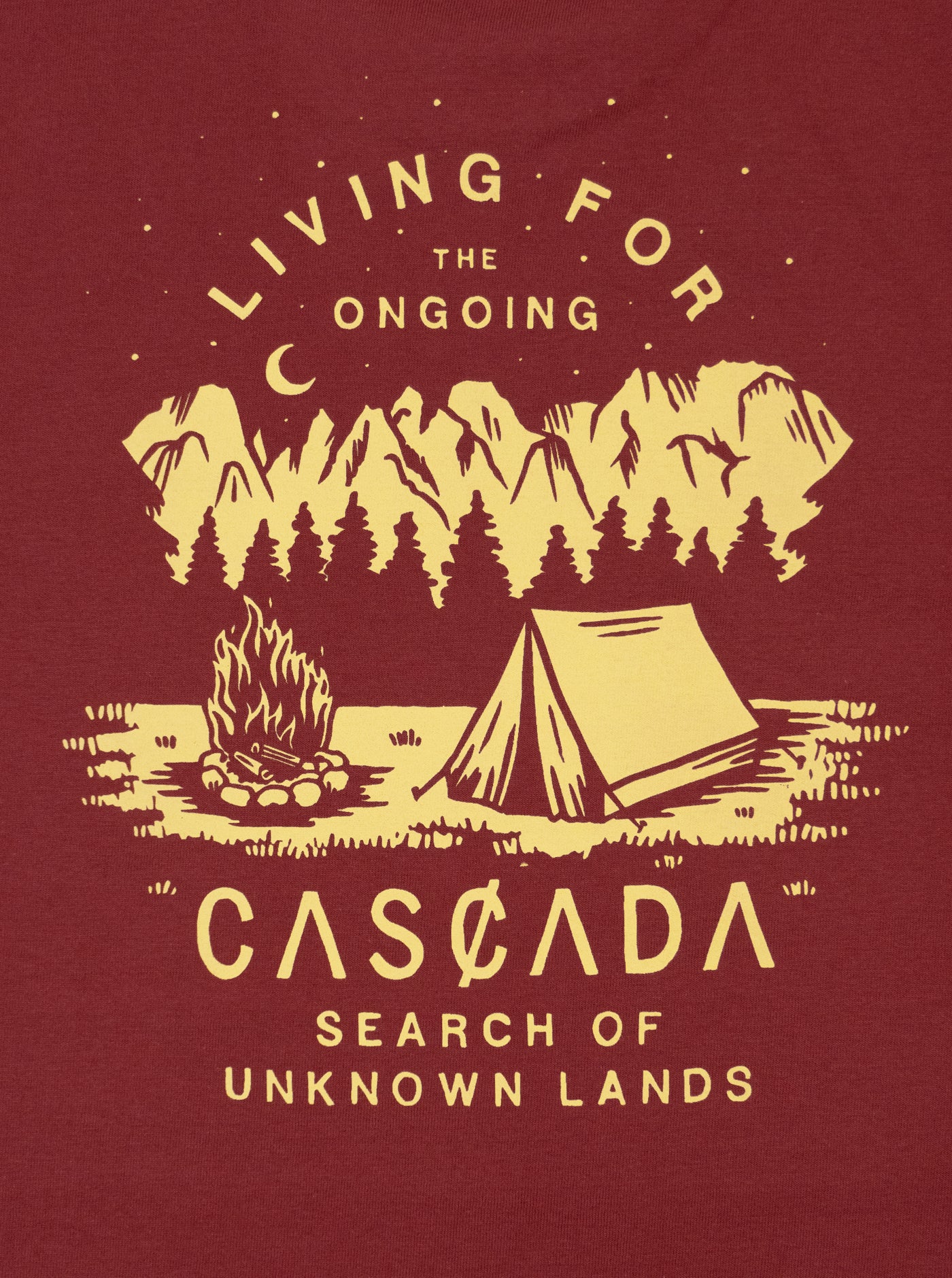 Cotton Unisex T-Shirt - Campfire - Wild Raspberry - Image 4