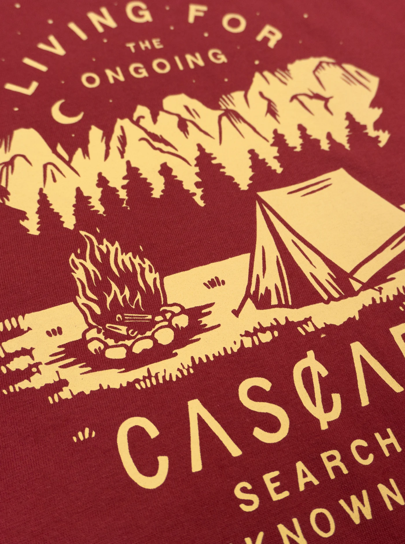 Cotton Unisex T-Shirt - Campfire - Wild Raspberry - Image 5