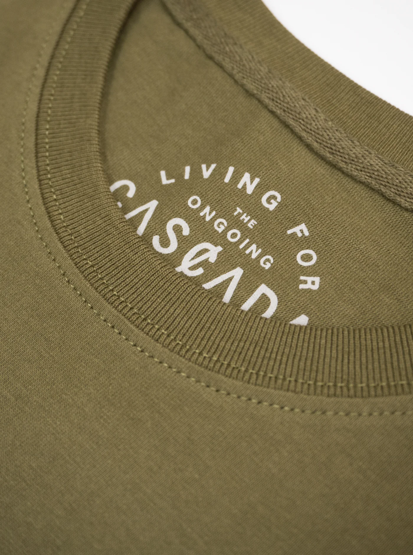 Cotton Unisex T-Shirt - Classic Logo Olive - Image 5