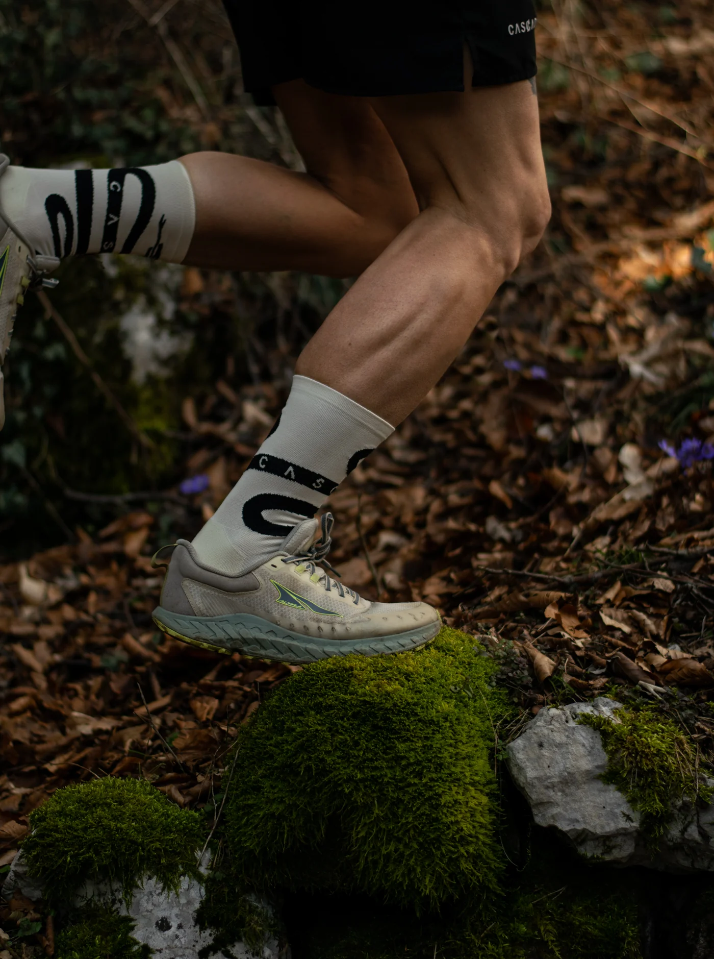 Cross Socks - Snake Cream/Black - Image 5