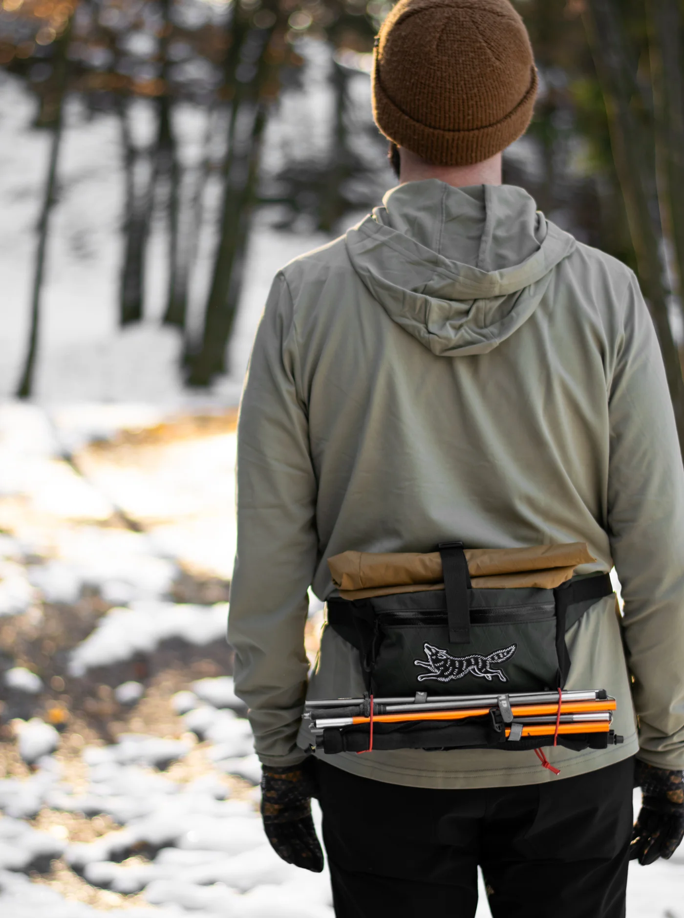 Jaunt Roll-Top Hip Pack - Olive/Coyote - Image 11