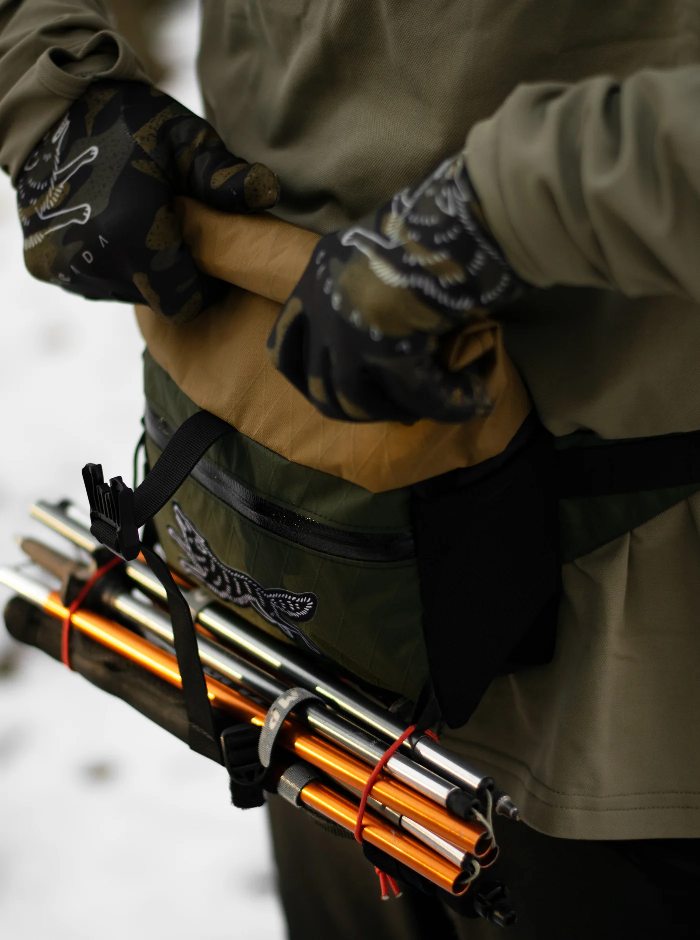 Jaunt Roll-Top Hip Pack - Olive/Coyote - Image 13