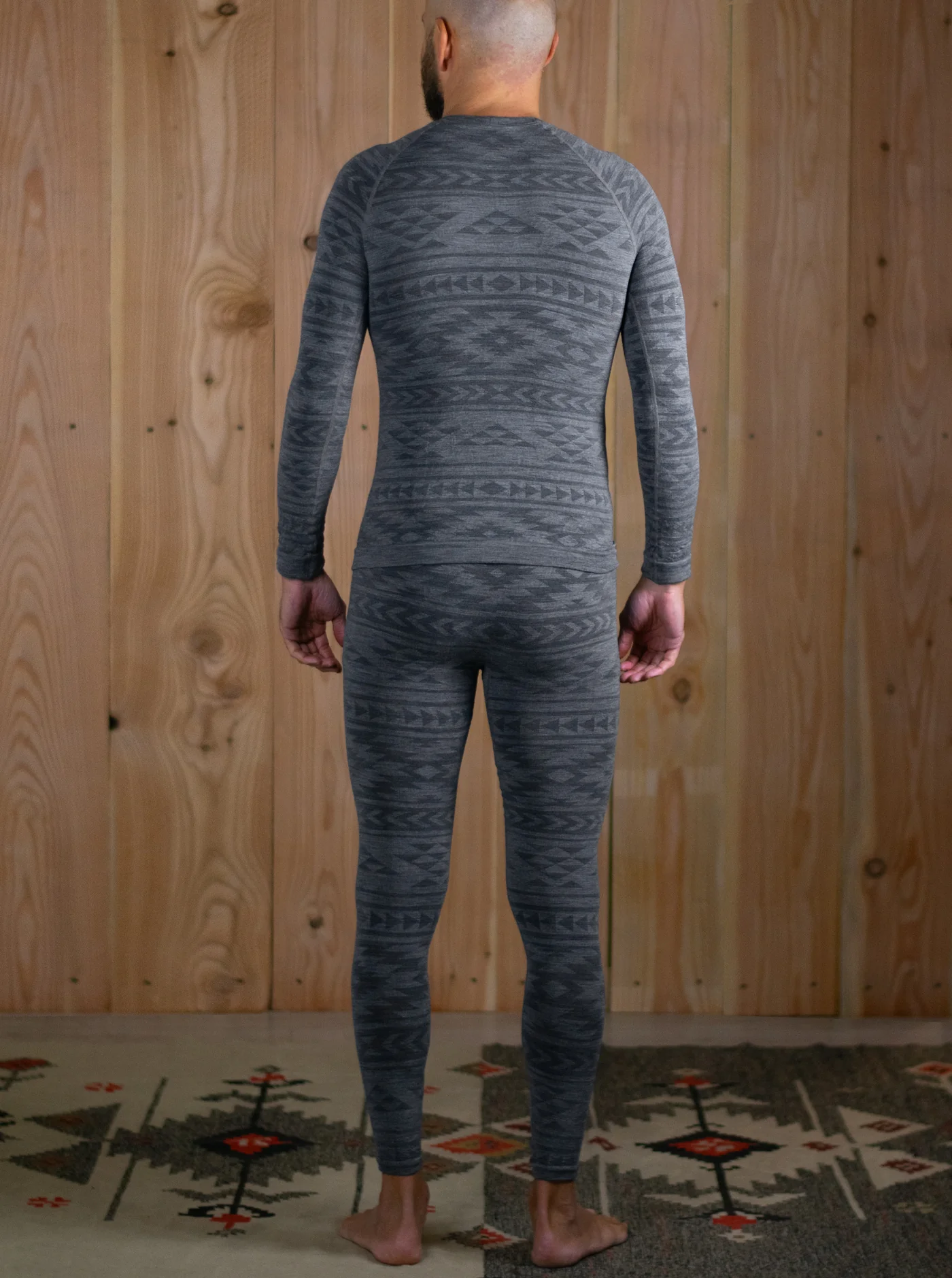 Merino Base Layer Long Sleeve Unisex - Earth Black - Image 10