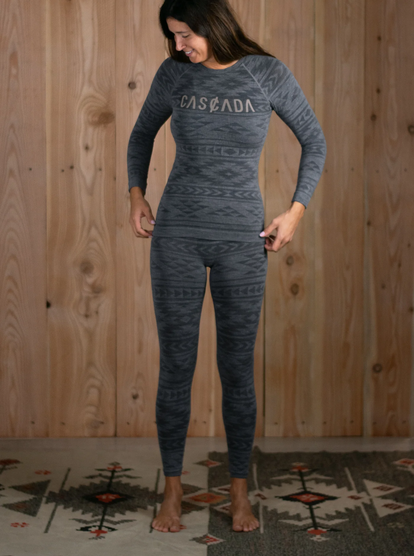 Merino Base Layer Long Sleeve Unisex - Earth Black - Image 9