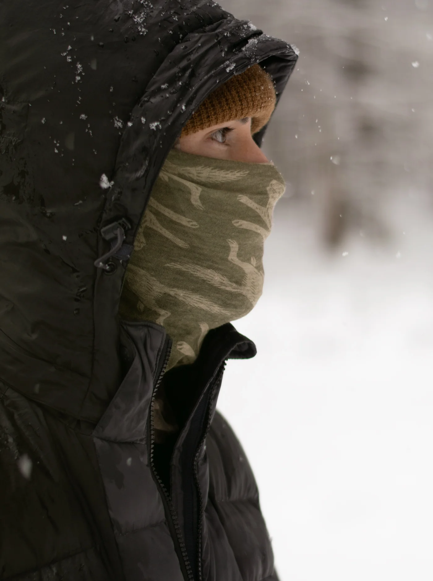 Merino Wolfpack Snood - Olive - Image 3