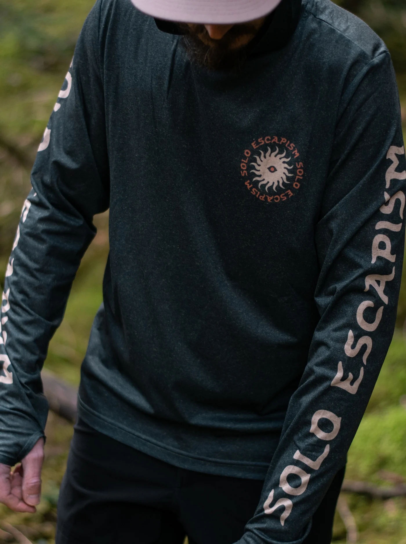 Trail T-Shirt Hoodie - Solo Escapism - Image 8