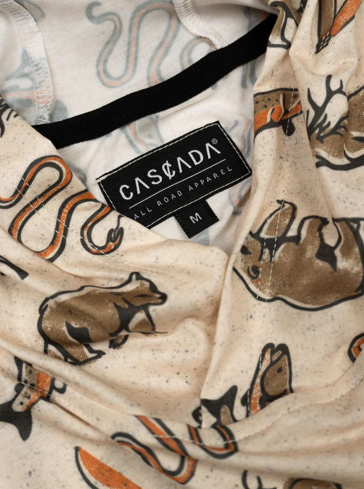 Trail T-Shirt Hoodie - Wild Wander - Cream - Image 3