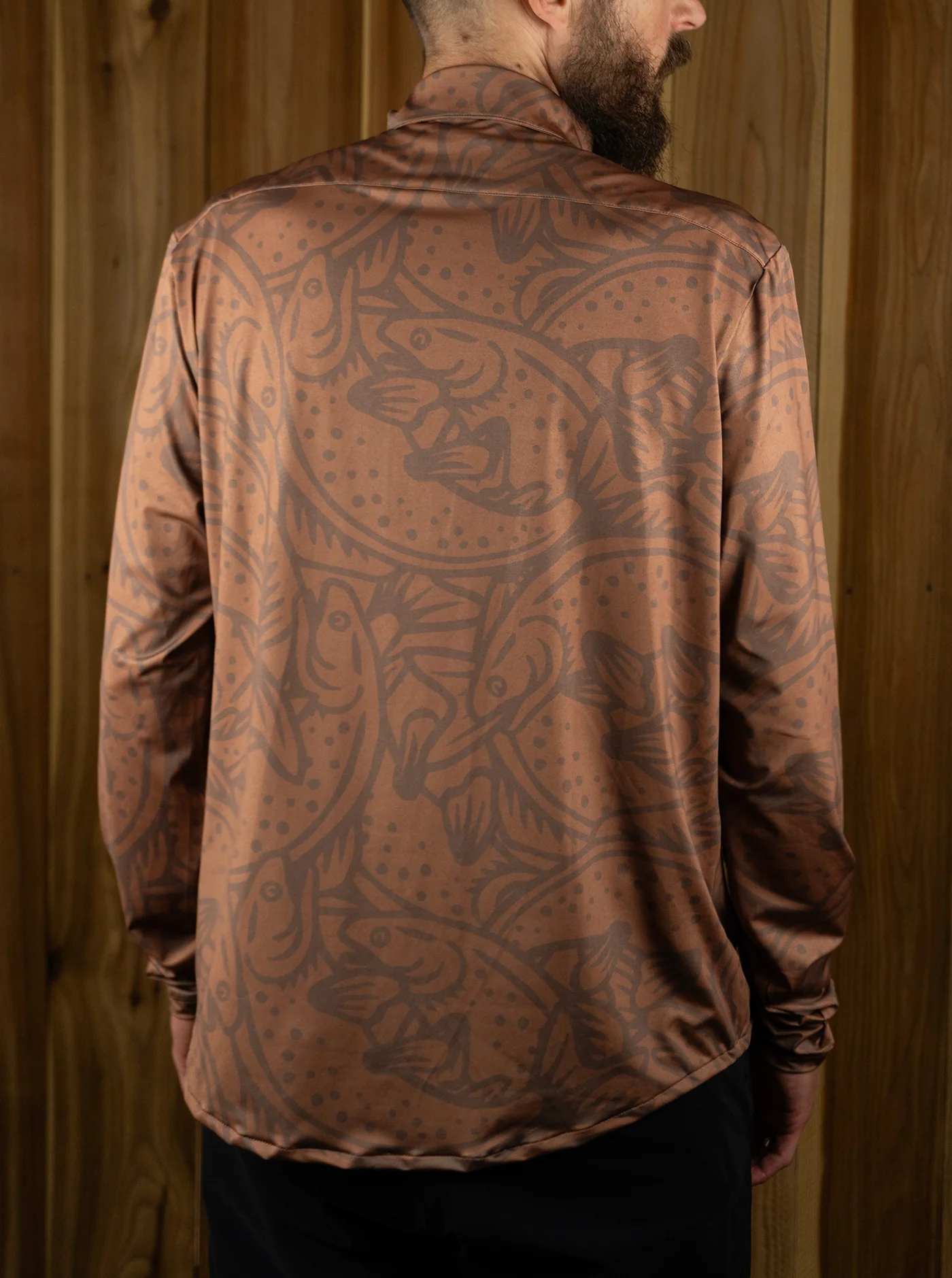Yonder Long Sleeve Shirt - Loyal To The Waters - Rust - Image 7